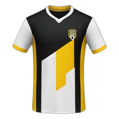 Stalone camiseta Peñarol a rayas verticales amarillas y negras sticker