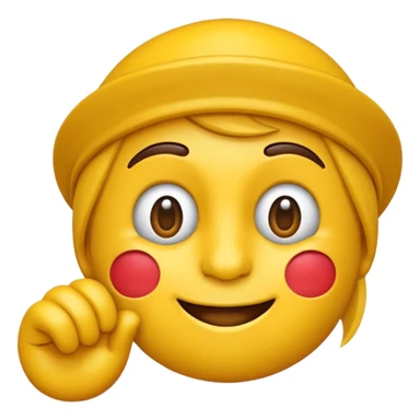 emoji che sorride con dito in bocca sticker