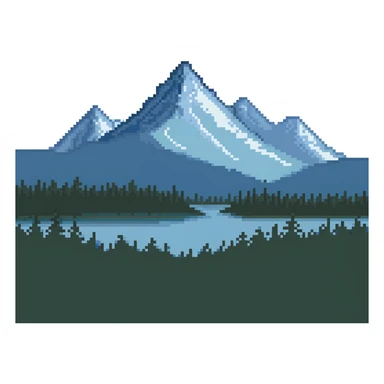 tent camping in Lapland wilderness with mountains sticker