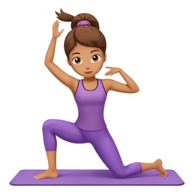  Girl doing pilates sticker