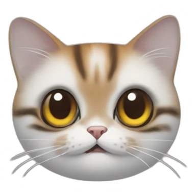 Chat qui porte un  sticker