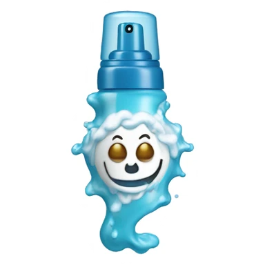 Anthropomorphic febreez spray sticker