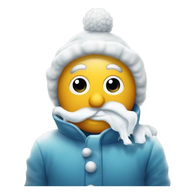  Emoticone boule de neige sticker