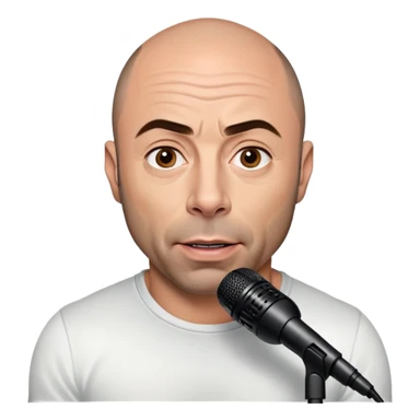 generate realistic detailed joe rogan podcast sticker