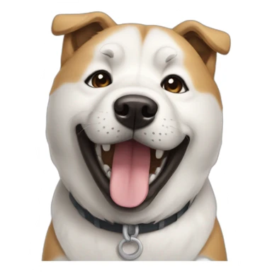 Dog-Akita-smile sticker