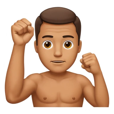 papa con puño ariba de like sticker