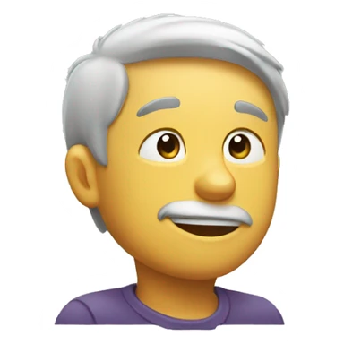 a man nodding and raising his arm sticker