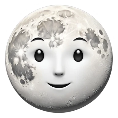 1/4 white moon in black sky sticker