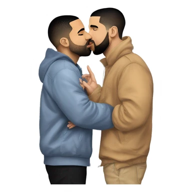 drake kissing drake kissing drake kissing drake sticker