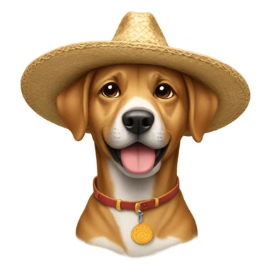 perro con sombrero sticker