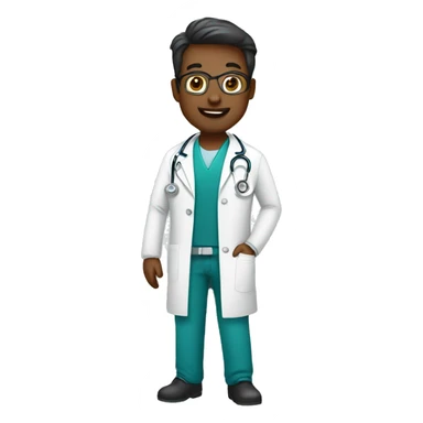 doctor saludando sticker