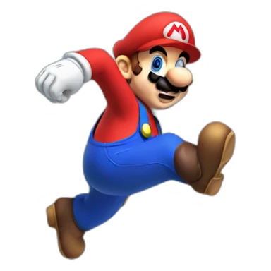 mario jump sticker