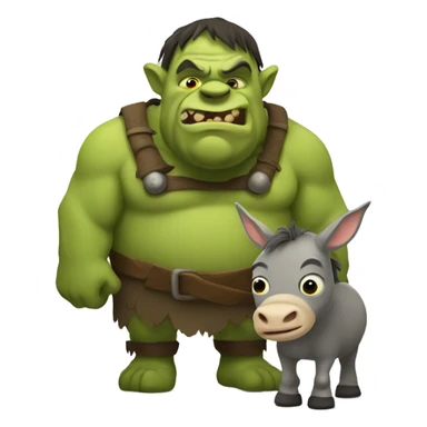 ogre with a donkey sticker