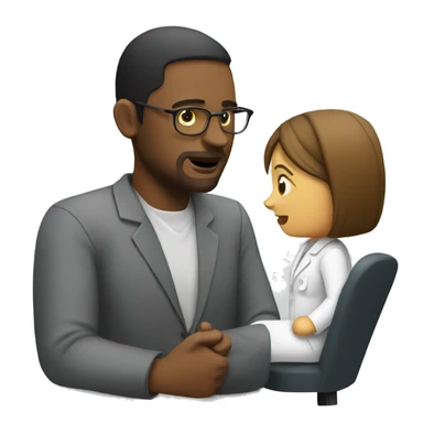 Therapist talking to client  sticker