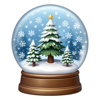 snow globe winter sticker