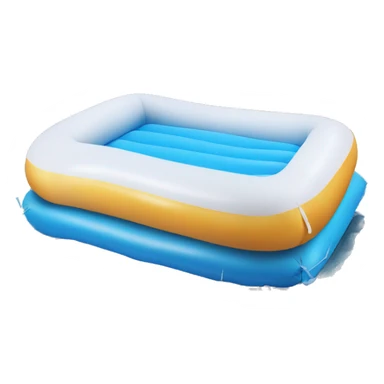 inflatable mattress on water sticker