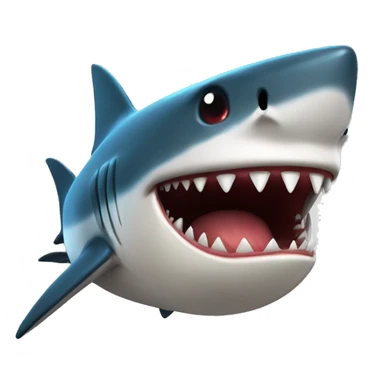 Sharks bite etherium sticker