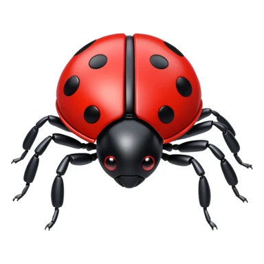 robot ladybug flying sticker