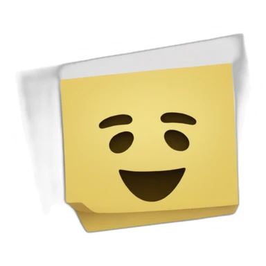 sticky notes on cardboard sticker