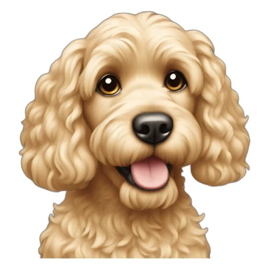 cockapoo blonde sticker