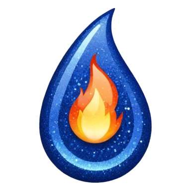 navy blue glitter sexy fire sticker