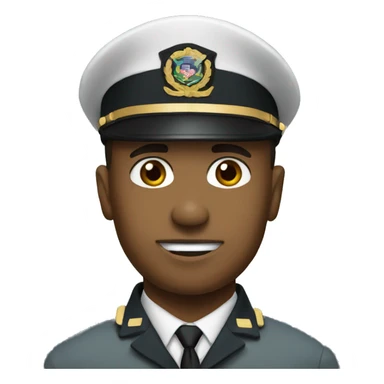 Military officer sticker