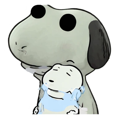 Snoopy crying  sticker