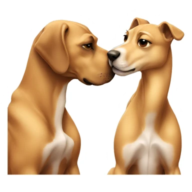 Dog kiss camel  sticker