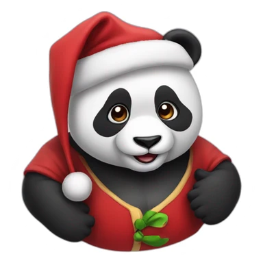 PANDA SANTA sticker