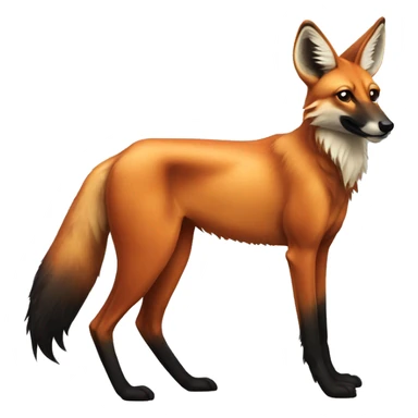 Maned wolf sticker
