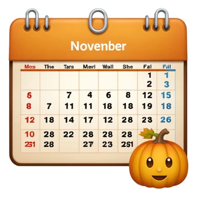emoji del mese di novembre sticker