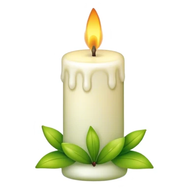 Spring vibe candle sticker