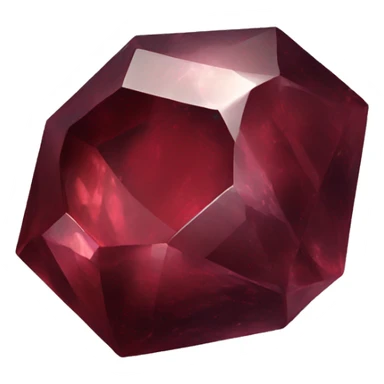Garnet natural crystal sticker