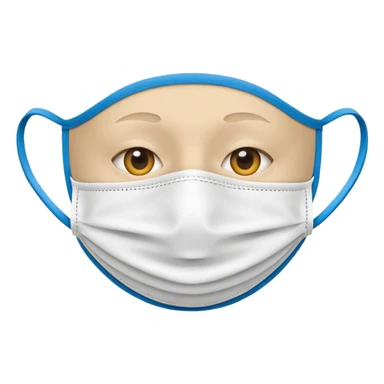 Mouth mask no face sticker