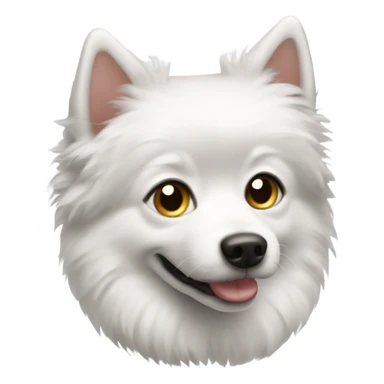 white short haired spitz sticker
