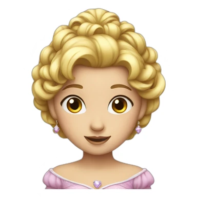 Cute princess sticker