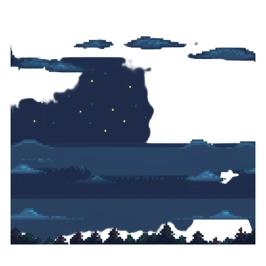 colorful pixel art fireworks exploding in the night sky sticker