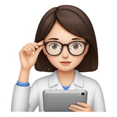 the daily routine of a brunette girl sticker