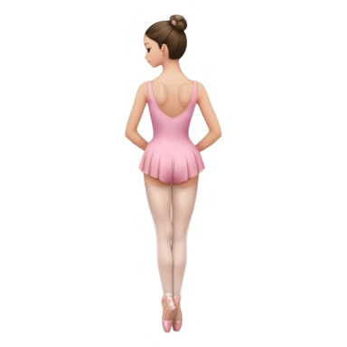 coque cabelo ballet vista de trás sticker