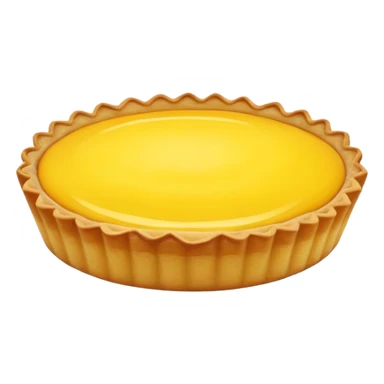 round yellow tart sticker