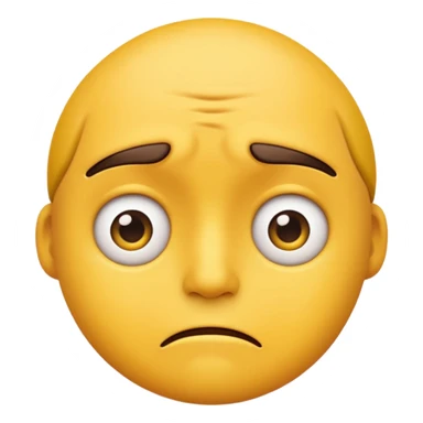 worried emoji face from WhatsApp sticker