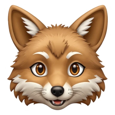 Happy Coyote face sticker