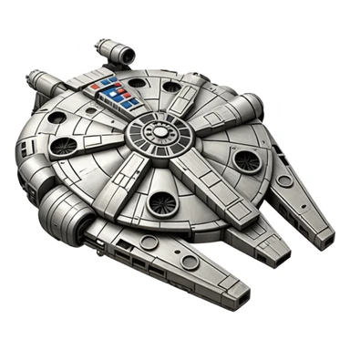 Star Wars millennium falcon sticker