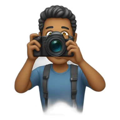 man taking pictures of himself sticker