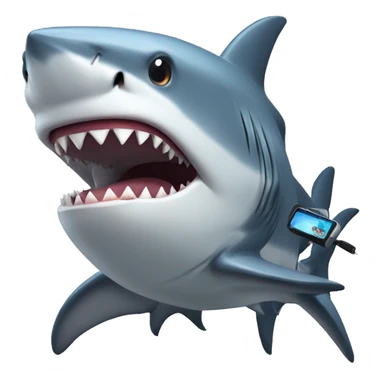 Shark with an pc gamer sticker