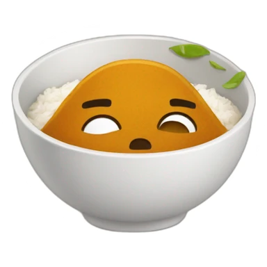 crying curry with rice sticker