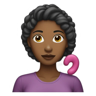 a black woman holding a slipper over her head with a stern look. sticker