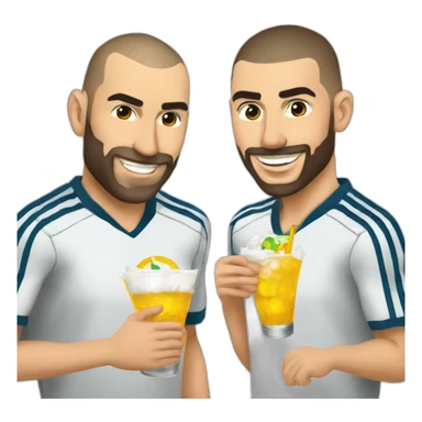 zidane ronaldo benzema drink marseille sticker