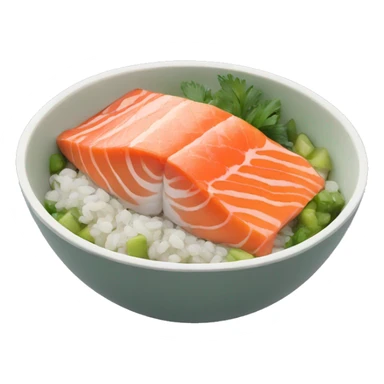 poke bowl salmon sticker