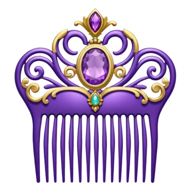 purple royal comb sticker